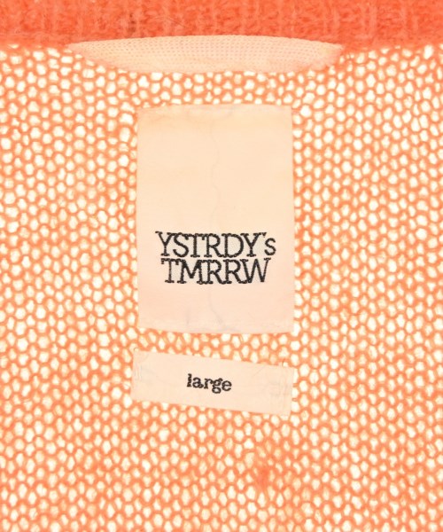 YSTRDY'S TMRRW（イエスタデイトゥモロー）カーディガン オレンジ サイズ:L メンズ/2200700340064