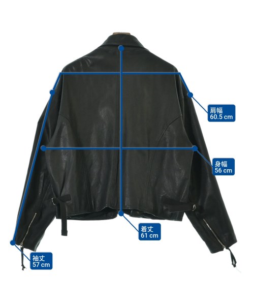 YSTRDY'S TMRRW（イエスタデイトゥモロー）ライダース 黒 サイズ:L メンズ/2200656438013