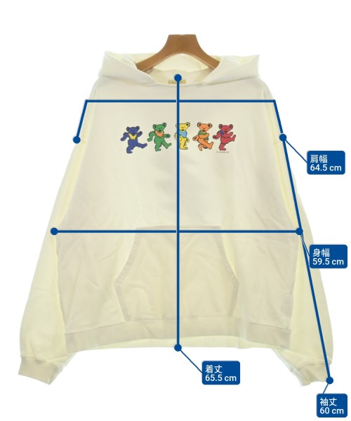 YSTRDY'S TMRRW（イエスタデイトゥモロー）パーカー 白 サイズ:S メンズ/2200642478047