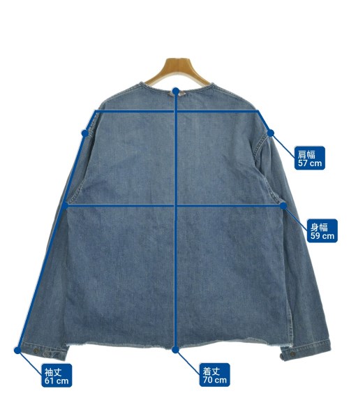 YSTRDY'S TMRRW（イエスタデイトゥモロー）カジュアルシャツ 紺 サイズ:L メンズ/2200665391095