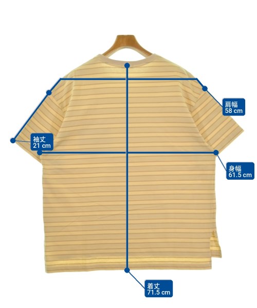 YSTRDY'S TMRRW（イエスタデイトゥモロー）Tシャツ・カットソー 黄 サイズ:S メンズ/2200732281137