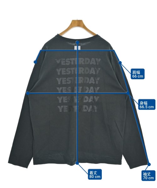 YSTRDY'S TMRRW（イエスタデイトゥモロー）Tシャツ・カットソー グレー サイズ:M メンズ/2200735739130