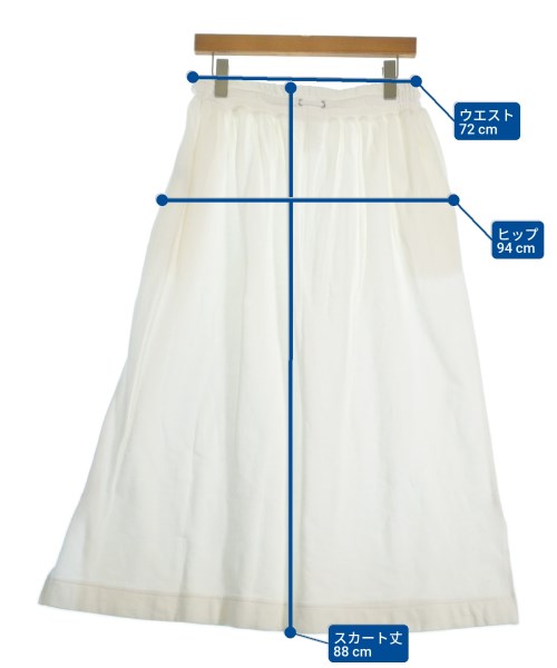 ZUCCa DAYZ（ズッカデイズ）ロング・マキシ丈スカート 白 サイズ:M レディース/2200651057042