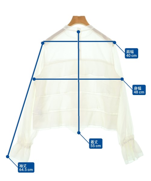 IENA LA BOUCLE（イエナラブークル）カジュアルシャツ 白 サイズ:F レディース/2200624067047