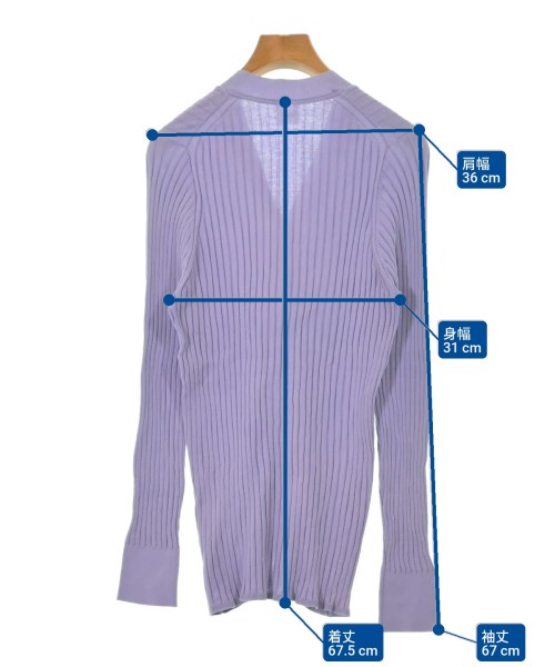 IENA LA BOUCLE（イエナラブークル）カーディガン 紫 サイズ:-(M位) レディース/2200614999112