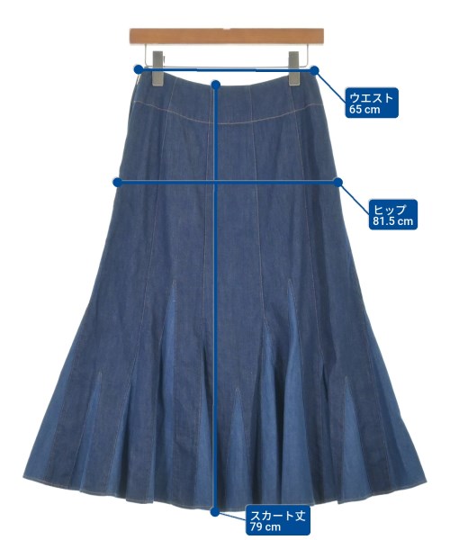 IENA LA BOUCLE（イエナラブークル）ロング・マキシ丈スカート 青 サイズ:36(S位) レディース/2200618126040