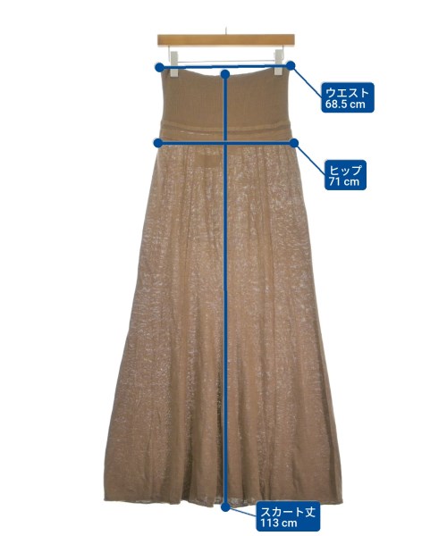 IENA LA BOUCLE（イエナラブークル）ロング・マキシ丈スカート 茶 サイズ:F レディース/2200632159017