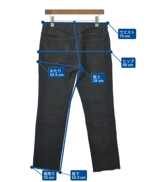 IENA LA BOUCLE（イエナラブークル）デニムパンツ 黒 サイズ:36(S位) レディース/2200669951028