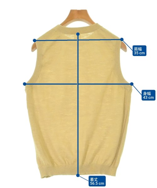 IENA LA BOUCLE（イエナラブークル）ベスト/ノースリーブ 黄 サイズ:-(M位) レディース/2200673111357