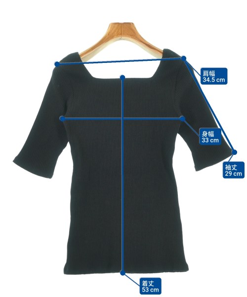 IENA LA BOUCLE（イエナラブークル）Tシャツ・カットソー 黒 サイズ:F レディース/2200694920372