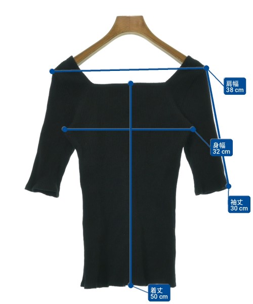 IENA LA BOUCLE（イエナラブークル）Tシャツ・カットソー 黒 サイズ:-(M位) レディース/2200708930069