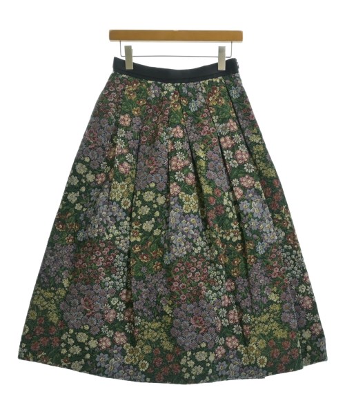 IENA LA BOUCLE(イエナラブークル)ロング・マキシ丈スカート 緑 サイズ:38(M位)/2200665175077