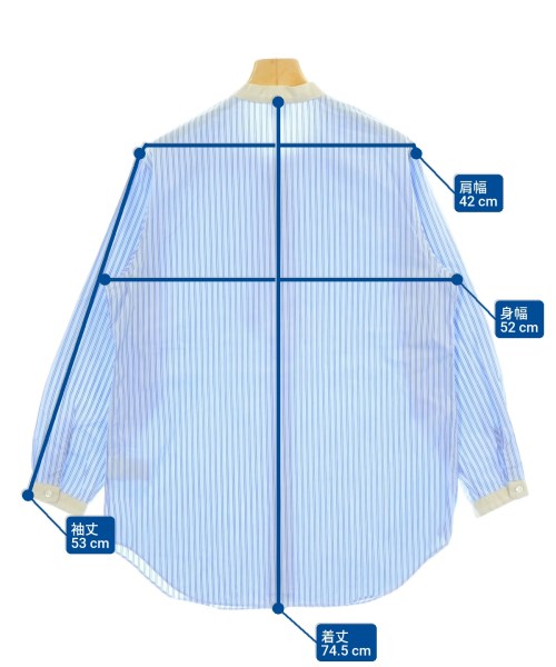 IENA LA BOUCLE（イエナラブークル）ブラウス 青 サイズ:F レディース/2200666177148