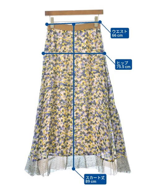 IENA LA BOUCLE（イエナラブークル）ロング・マキシ丈スカート 紫 サイズ:36(S位) レディース/2200668522052