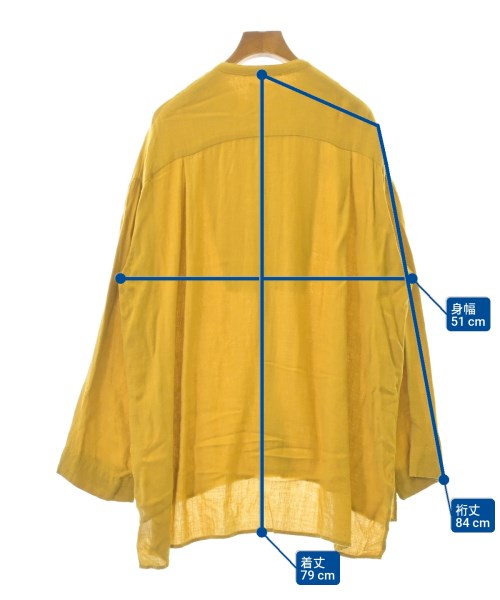 STANDARD SUPPLY（スタンダードサプライ）カジュアルシャツ 黄 サイズ:F レディース/2200635929099