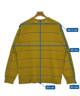 NECESSARY OR UNNECESSARY（ネセサリーオアアンネセサリー）Tシャツ・カットソー 黄 サイズ:3(L位) メンズ/2200550673022