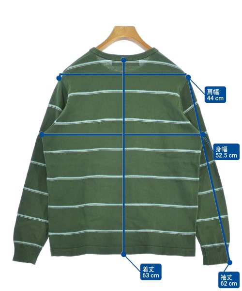 NECESSARY OR UNNECESSARY（ネセサリーオアアンネセサリー）Tシャツ・カットソー 緑 サイズ:2(M位) メンズ/2200622394114