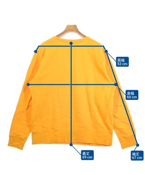 NECESSARY OR UNNECESSARY（ネセサリーオアアンネセサリー）スウェット オレンジ サイズ:XL メンズ/2200675663205
