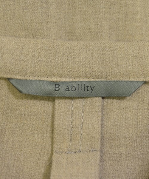 B ability（ビーアビリティ）カジュアルシャツ ベージュ サイズ:38(M位) レディース/2200717294077