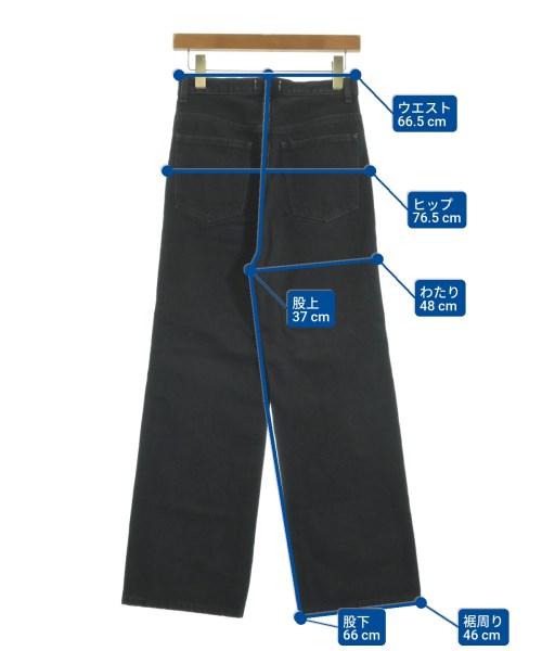 woadblue（ウォードブルー）デニムパンツ 黒 サイズ:23(XS位) レディース/2200615640112