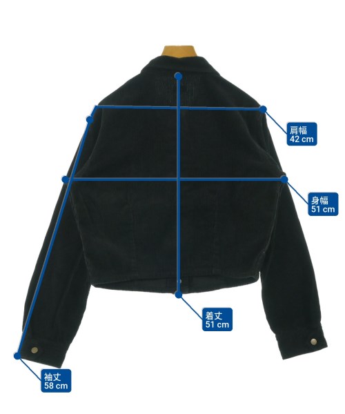 woadblue（ウォードブルー）カジュアルシャツ 黒 サイズ:M レディース/2200655087021