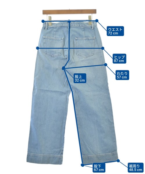 woadblue（ウォードブルー）デニムパンツ 青 サイズ:27(M位) レディース/2200657952075