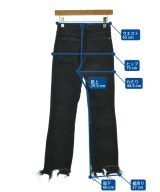 woadblue（ウォードブルー）デニムパンツ 黒 サイズ:23(XS位) レディース/2200713738049
