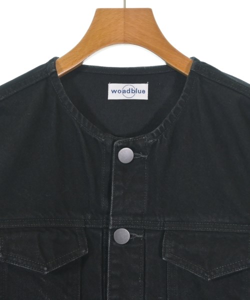 woadblue（ウォードブルー）デニムジャケット 黒 サイズ:S レディース/2200659425027