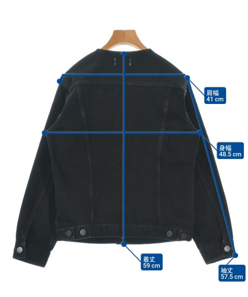 woadblue（ウォードブルー）デニムジャケット 黒 サイズ:S レディース/2200659425027