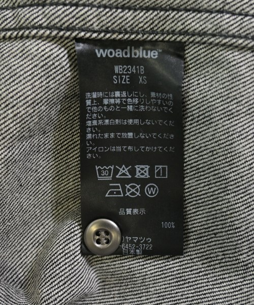 woadblue（ウォードブルー）カジュアルシャツ 黒 サイズ:XS メンズ/2200718272029