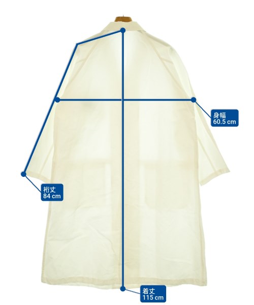 R&D.M.Co（オールドマンズテイラー）ステンカラーコート 白 サイズ:S メンズ/2200640718022