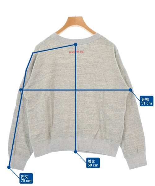 R&D.M.Co（オールドマンズテイラー）スウェット グレー サイズ:38(M位) レディース/2200673665027