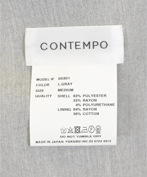 CONTEMPO（コンテンポ）カジュアルジャケット グレー サイズ:M メンズ/2200715205075