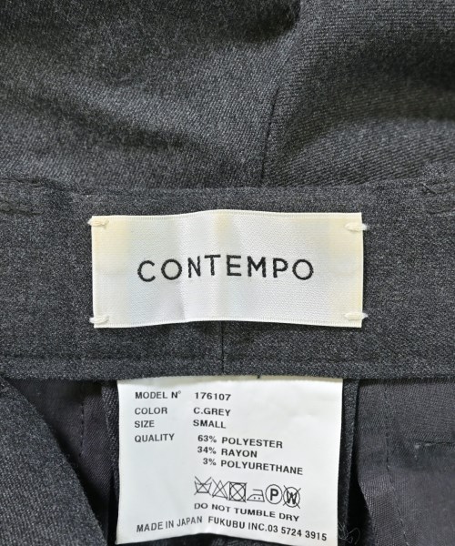 CONTEMPO（コンテンポ）スラックス グレー サイズ:S メンズ/2200639539065