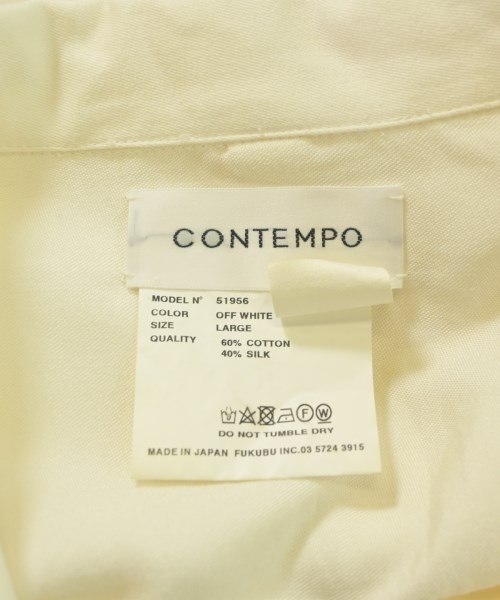 CONTEMPO（コンテンポ）カジュアルシャツ 白 サイズ:L メンズ/2200650259072
