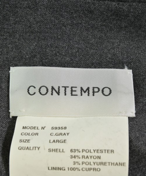 CONTEMPO（コンテンポ）テーラードジャケット グレー サイズ:L メンズ/2200660162010