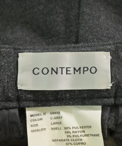 CONTEMPO（コンテンポ）スラックス グレー サイズ:L メンズ/2200660162027