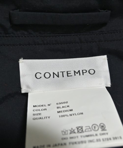 CONTEMPO（コンテンポ）ステンカラーコート 黒 サイズ:M メンズ/2200666148018