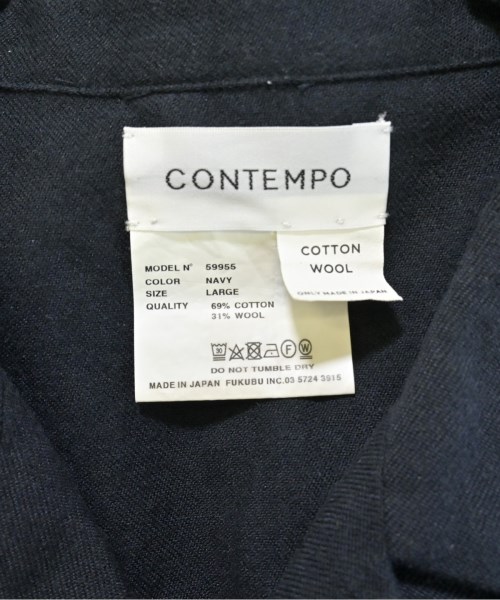 CONTEMPO（コンテンポ）カジュアルシャツ 黒 サイズ:L メンズ/2200681937024