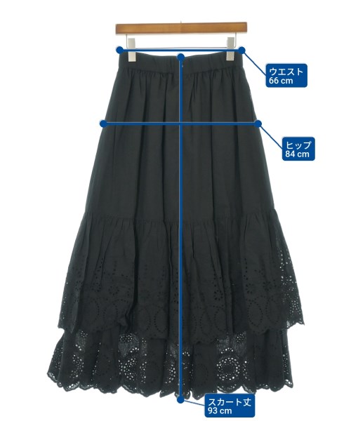 SINME（シンメ）ロング・マキシ丈スカート 黒 サイズ:M レディース/2200644747042
