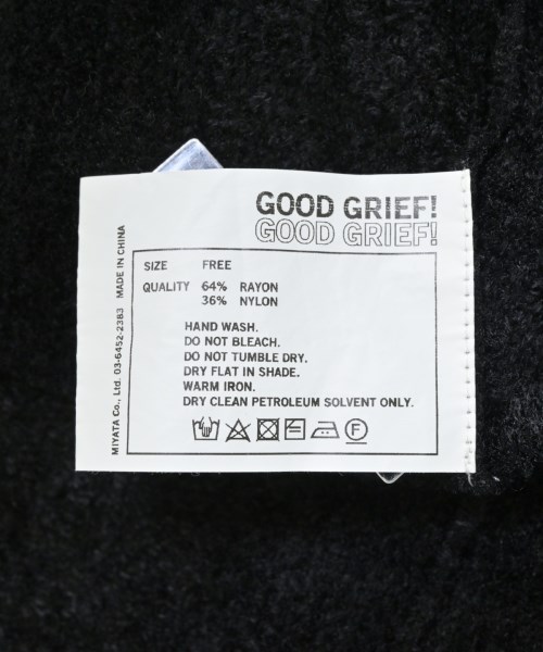 GOOD GRIEF（グッドグリーフ）ワンピース 黒 サイズ:F レディース/2200672782039