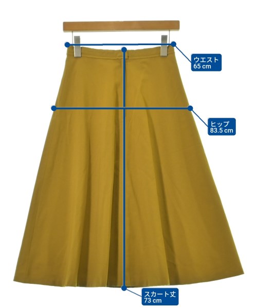 GALLARDAGALANTE NAVY（ガリャルダガランテネイビー）ロング・マキシ丈スカート 黄 サイズ:1(S位) レディース/2200653280042