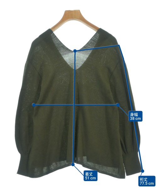 GALLARDAGALANTE NAVY（ガリャルダガランテネイビー）ニット・セーター 緑 サイズ:F レディース/2200690758023