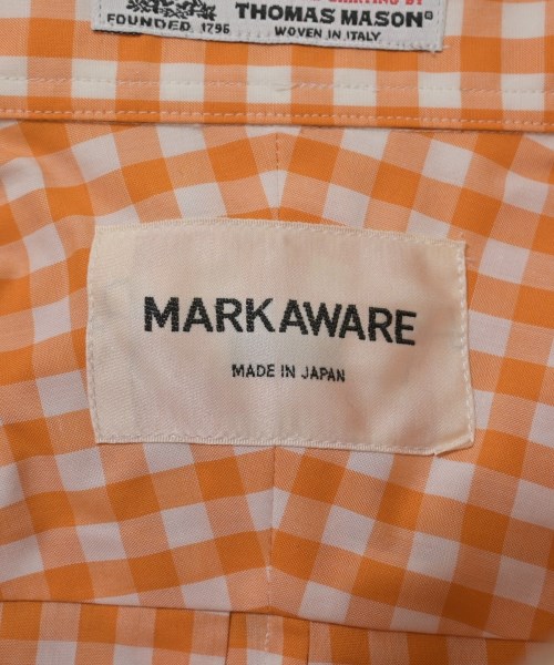 MARKAWARE（マーカウェア）カジュアルシャツ オレンジ サイズ:1(S位) メンズ/2200620617840