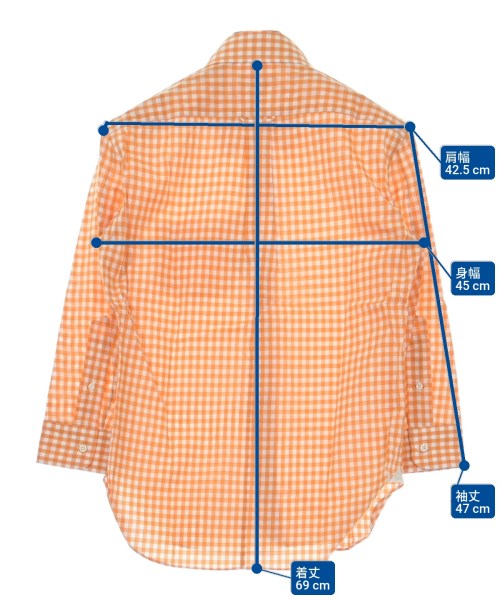 MARKAWARE（マーカウェア）カジュアルシャツ オレンジ サイズ:1(S位) メンズ/2200620617840