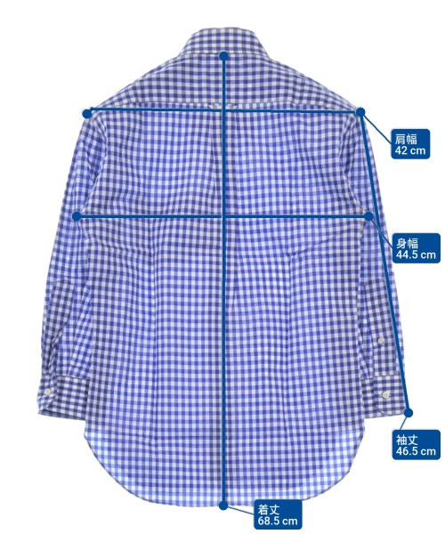 MARKAWARE（マーカウェア）カジュアルシャツ 青 サイズ:1(S位) メンズ/2200620617857