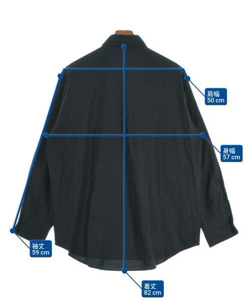 MARKAWARE（マーカウェア）カジュアルシャツ 黒 サイズ:2(XXL位) メンズ/2200629067028