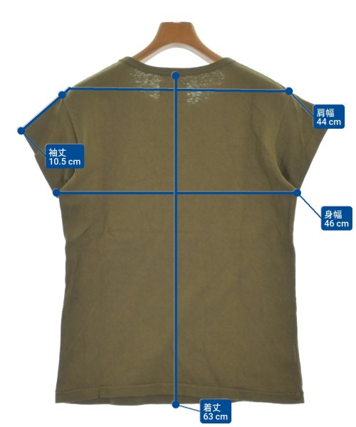 MARKAWARE（マーカウェア）Tシャツ・カットソー カーキ サイズ:0(XS位) メンズ/2200620932042