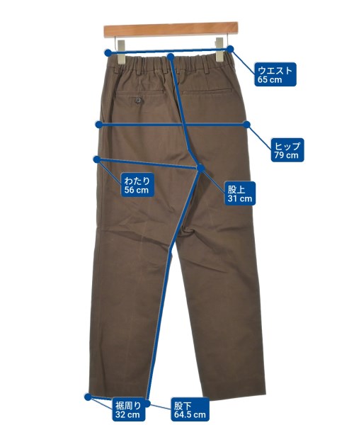 MARKAWARE（マーカウェア）チノパン 茶 サイズ:1(S位) メンズ/2200565114053