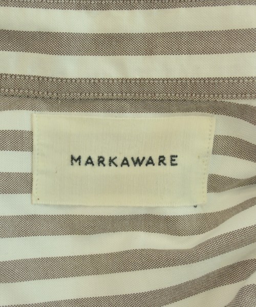 MARKAWARE（マーカウェア）カジュアルシャツ 茶 サイズ:1(S位) メンズ/2200695812027